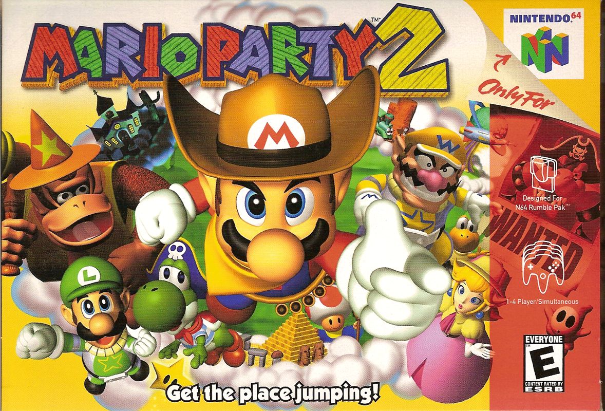 Mario Party 2 box art for Nintendo 64